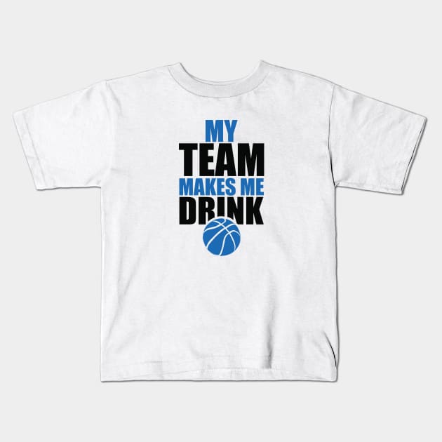 NBA Dallas Maverick Drink Kids T-Shirt by SillyShirts